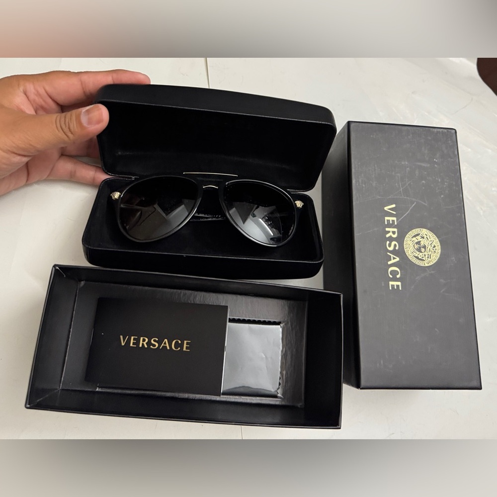 Versace glasses case and box